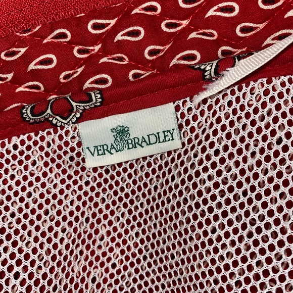 Vera Bradley Red Bandana Hanging Bag - Picture 10 of 11